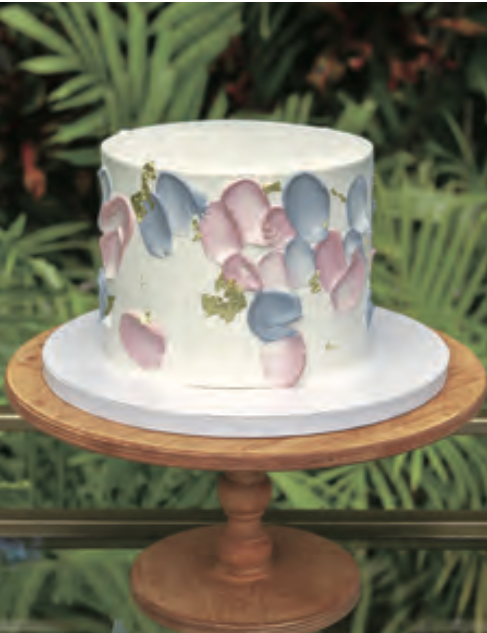 フラワーペタルケーキ